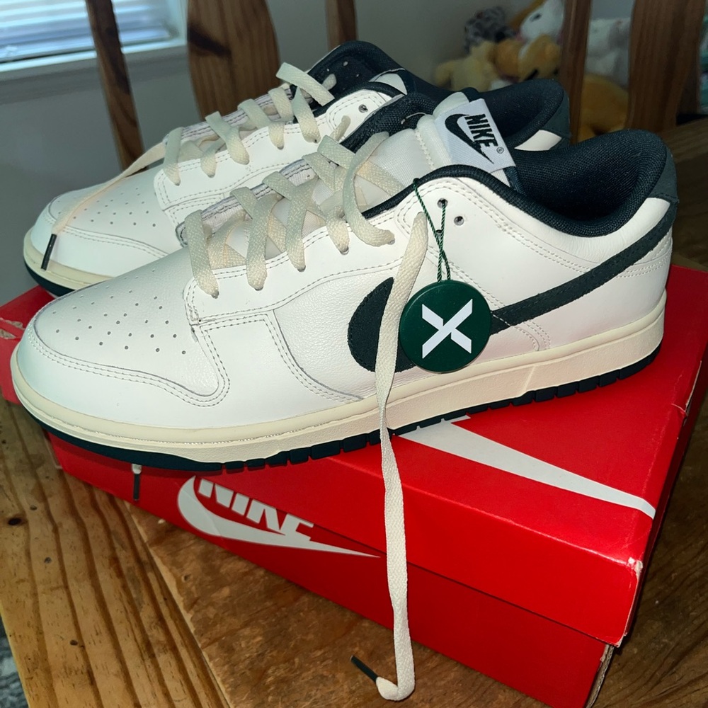 Nike Dunk Low Sail/Deep Jungle- Coconut Milk